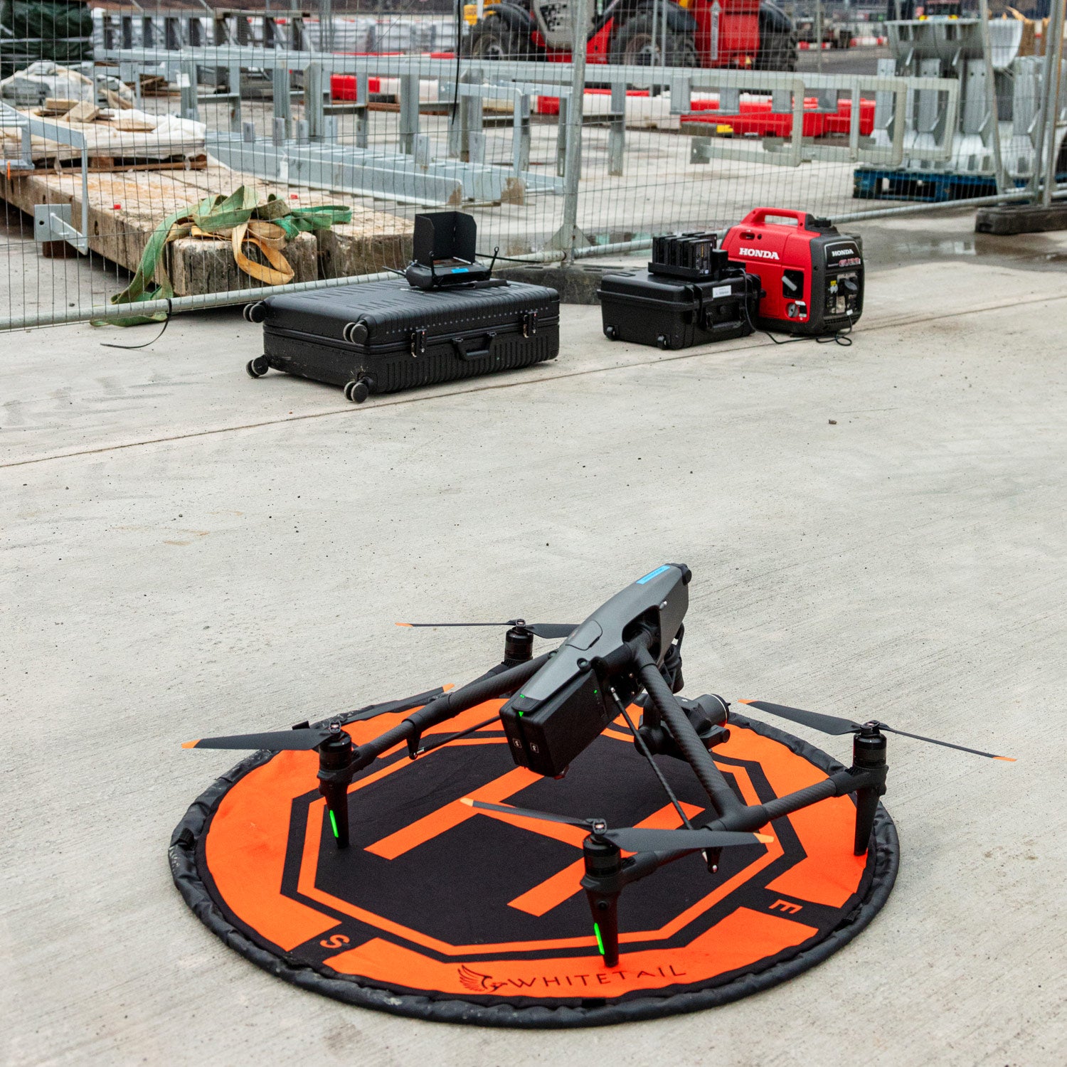 Inspire 3 Professional Take off  Mat On Construction Site